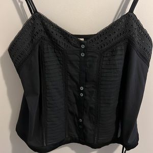 LN ANTHROPOLOGIE LACE TANK TOP (L)